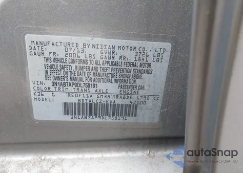 2013 Nissan Sentra S from USA, damaged, VIN 3N1AB7AP9DL758191